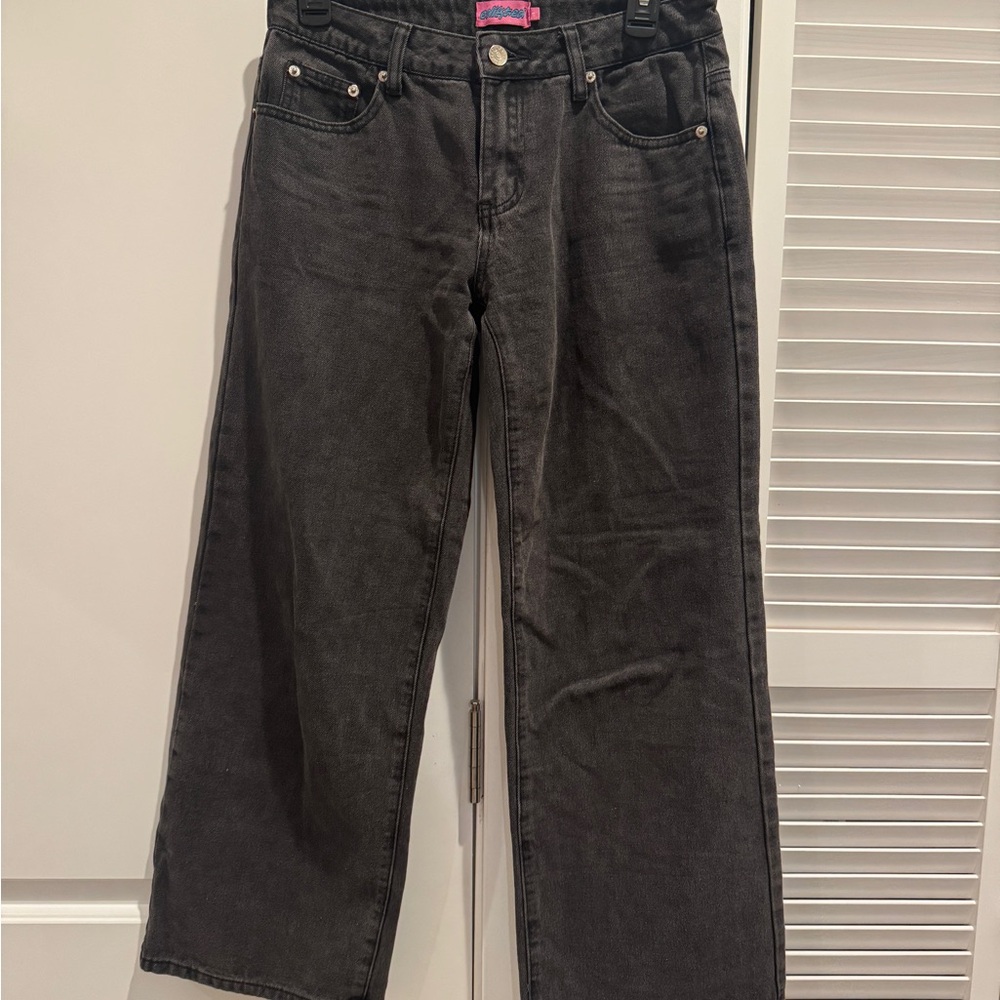 Edikted Charcoal Flare Jeans